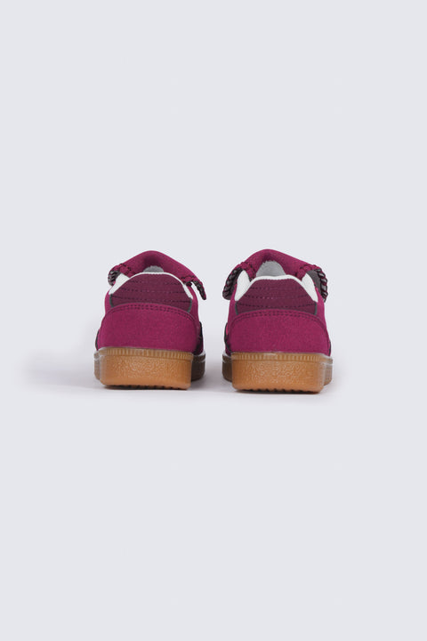 GIRLS SUEDE FLAP SNEAKERS