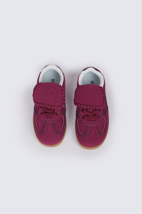 GIRLS SUEDE FLAP SNEAKERS