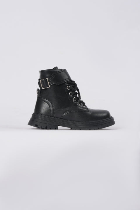 GIRLS LACED UP BOOTS