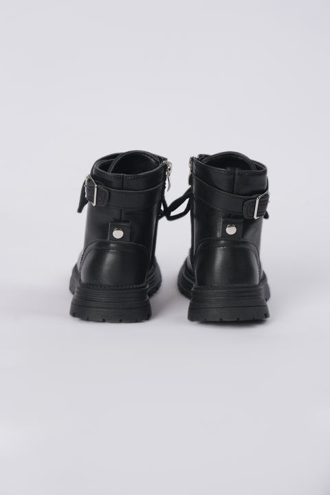 GIRLS LACED UP BOOTS