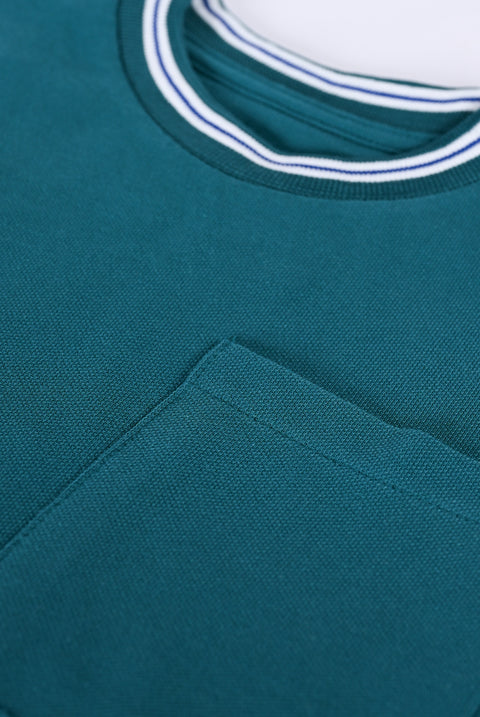 BOYS CONTRAST RIB TEE