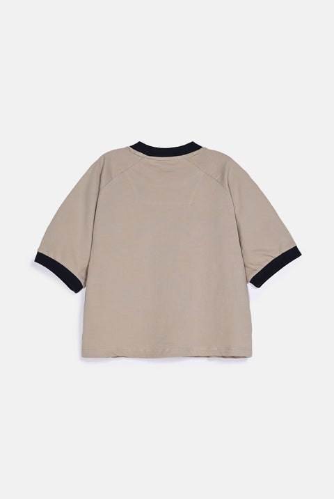 BOYS CONTRAST TRIM TEE