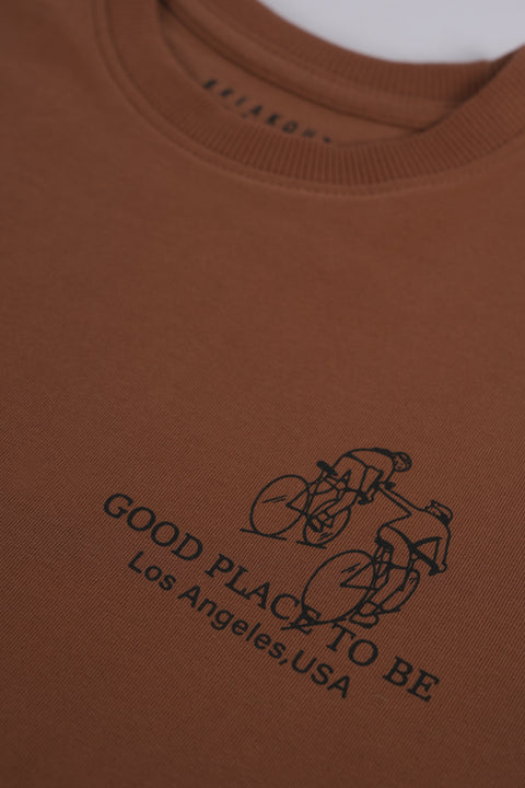 BOYS EXTENDED PRINTED SLEEVE TEE