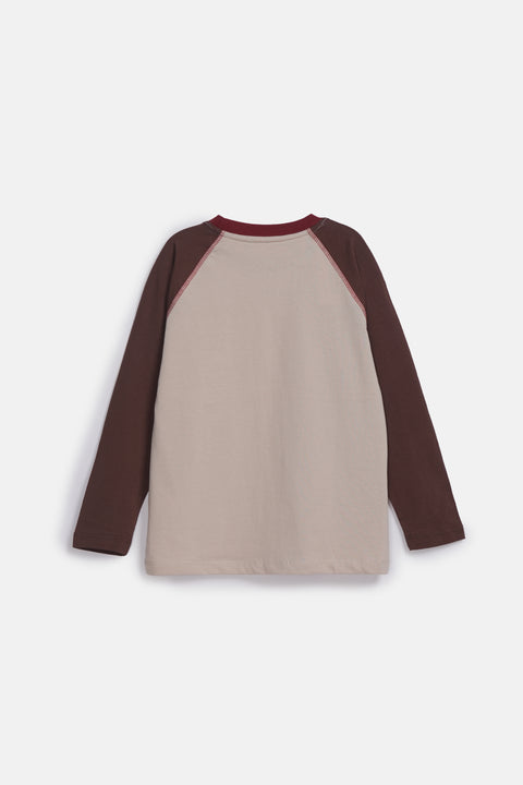 BOYS CONTRAST RAGLAN FULL SLEEVE TEE