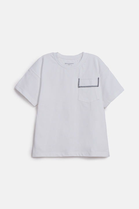 BOYS POCKET DETAIL TEE