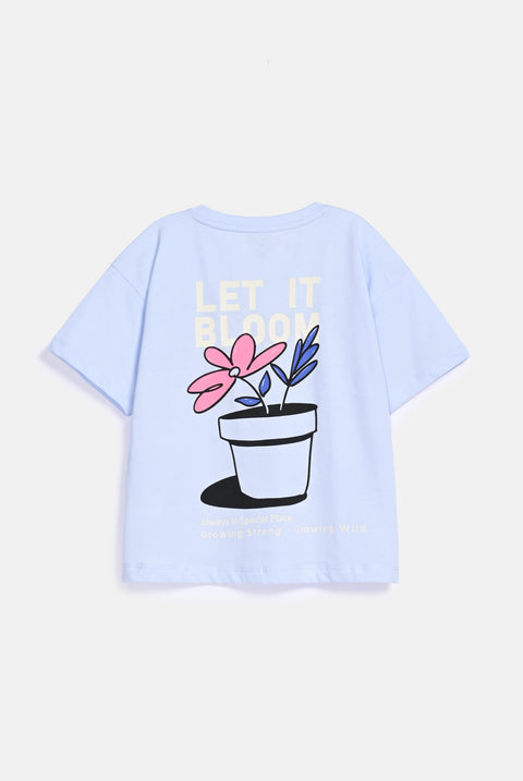 GIRLS FLORAL PRINTED T-SHIRT