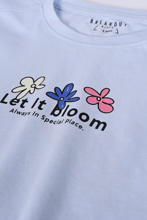 GIRLS FLORAL PRINTED T-SHIRT