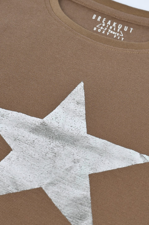 GIRLS SPARKLY STAR T-SHIRT