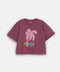 GIRLS BOXY PRINTED GRAPHIC T-SHIRT