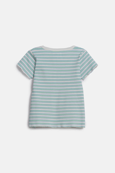 GIRLS STRIPED T SHIRT