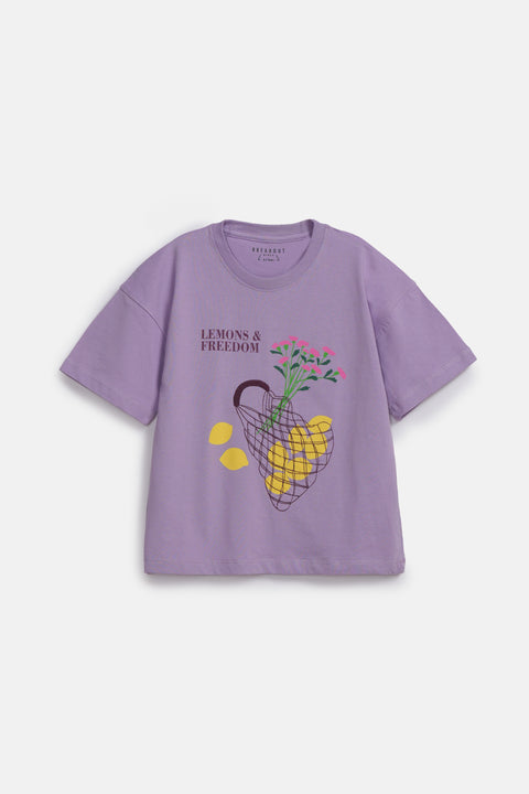 GIRLS EMBROIDERED GRAPHIC T-SHIRT
