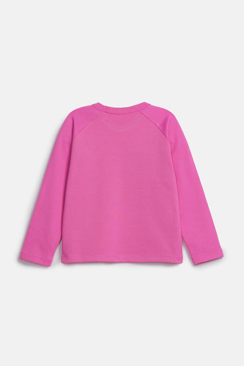 GIRLS RAGLAN SLEEVE SPORTY T-SHIRT