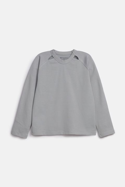 GIRLS RAGLAN SLEEVE SPORTY T-SHIRT