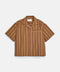 BOYS STRIPED RESORT COLLAR SHIRT