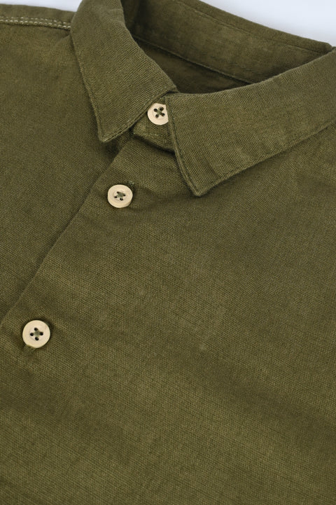 BOYS LINEN BLEND FULL SLEEVE SHIRT