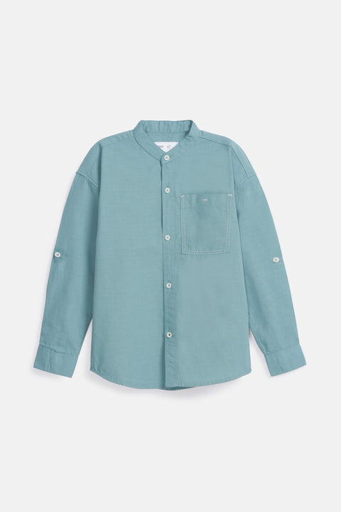 BOYS FULL SLEEVE BAN COLLAR SHIRT