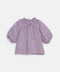 GIRLS CHECKERED EMBROIDERED TOP