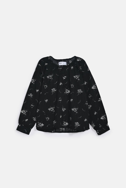 GIRLS ABSTRACT FLORAL PRINT TOP