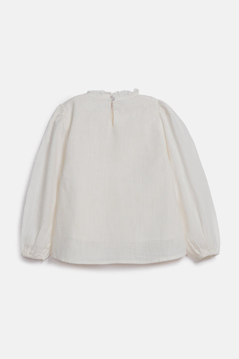GIRLS EMBROIDERED LACE TOP