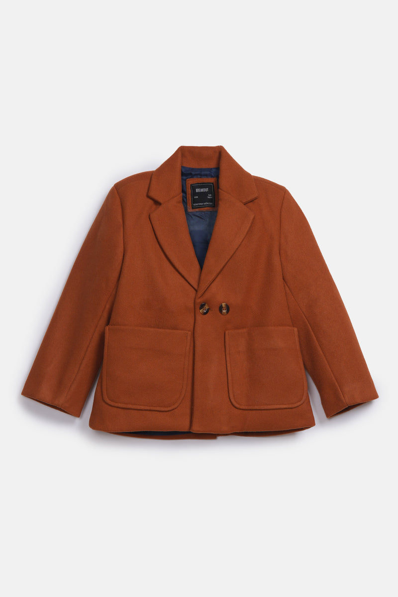 BOYS DOUBLE BREASTED WOOL BLAZER