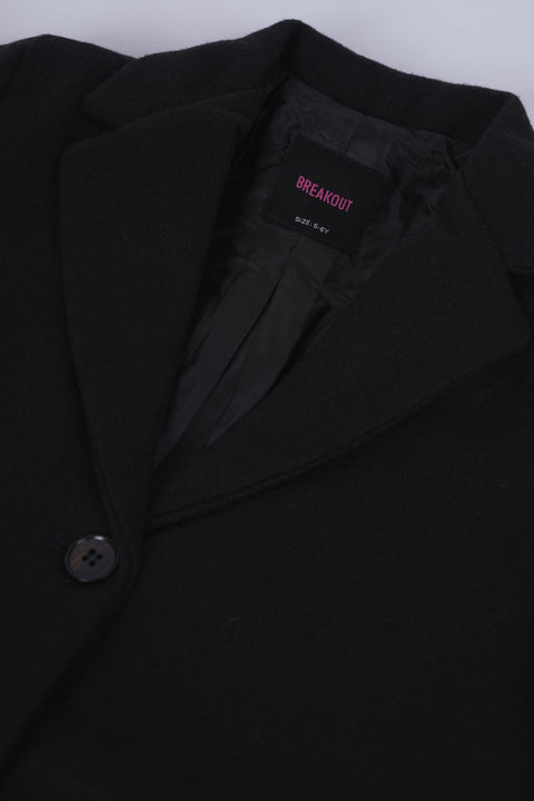 GIRLS WOOL BLEND LONG COAT