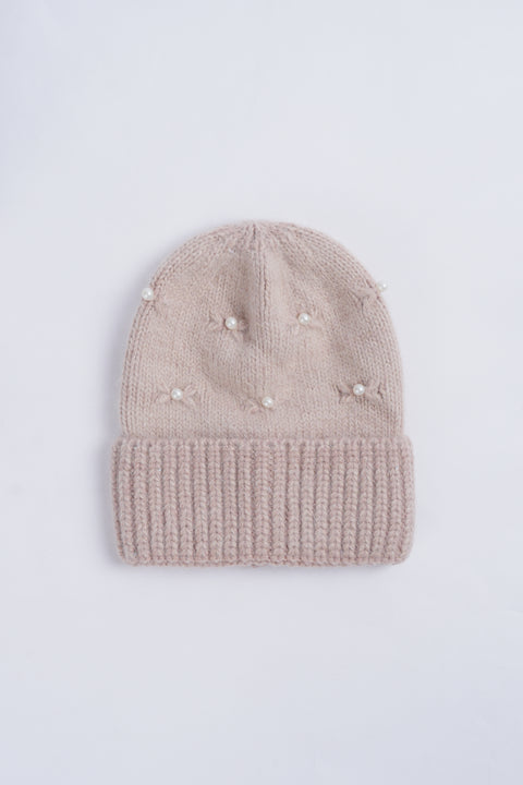 GIRLS EMBELLISHED KNITTED CAP