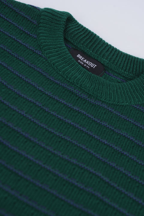 BOYS TURKISH ACRYLIC STRIPED SWEATER