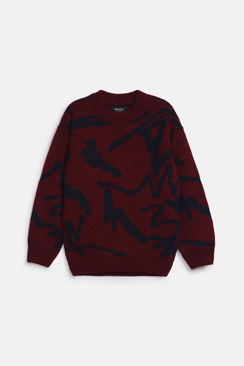 BOYS TURKISH ACRYLIC JACQUARD SWEATER
