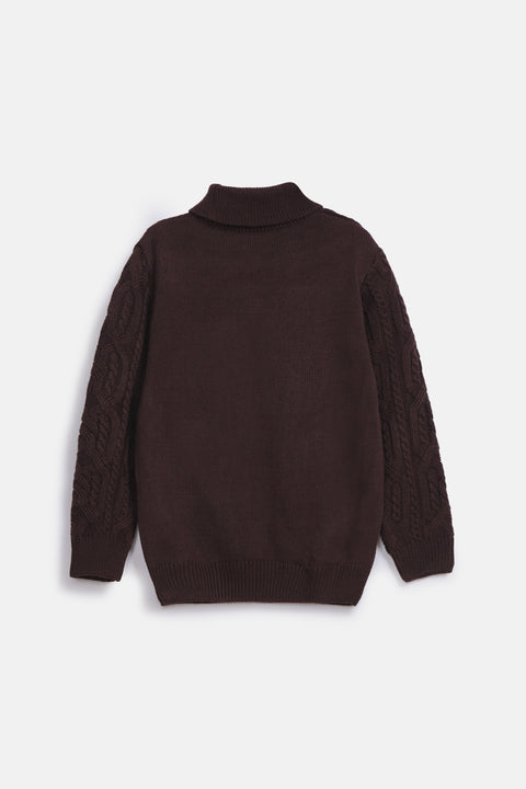 BOYS CABLE KNIT SWEATER
