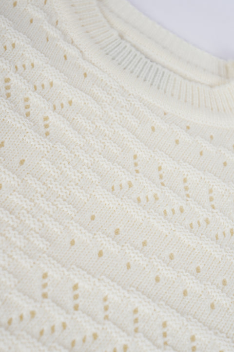 GIRLS BOXY OPEN KNIT SWEATERS
