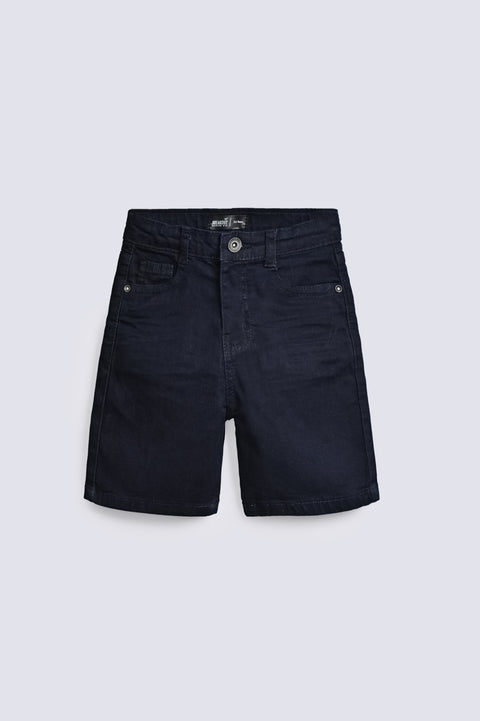 BOYS WRINKLED DENIM SHORTS