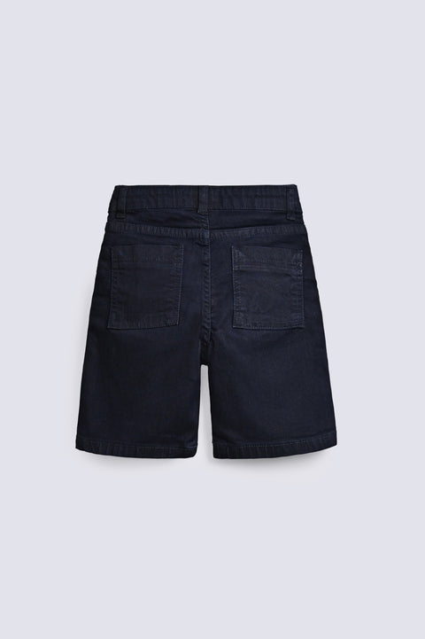BOYS WRINKLED DENIM SHORTS