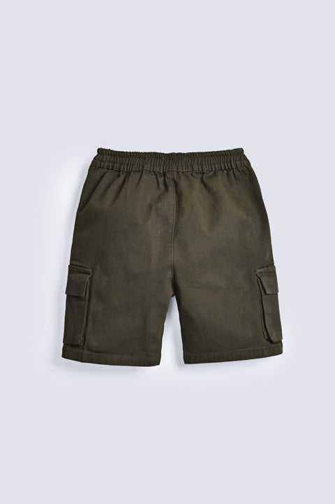 BOYS BUCKLED CARGO SHORTS