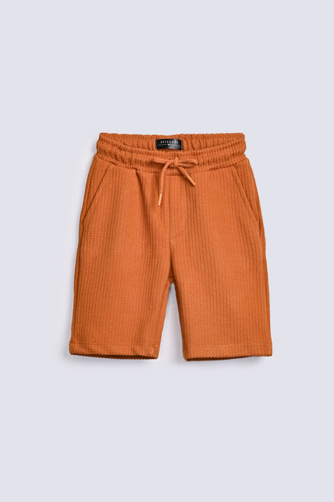 BOYS TEXTURED KNIT SHORTS