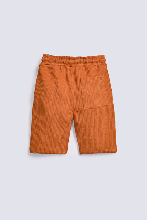 BOYS TEXTURED KNIT SHORTS