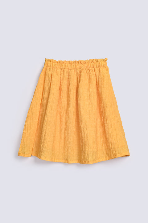 GIRLS TEXTURED BASIC SKIRT