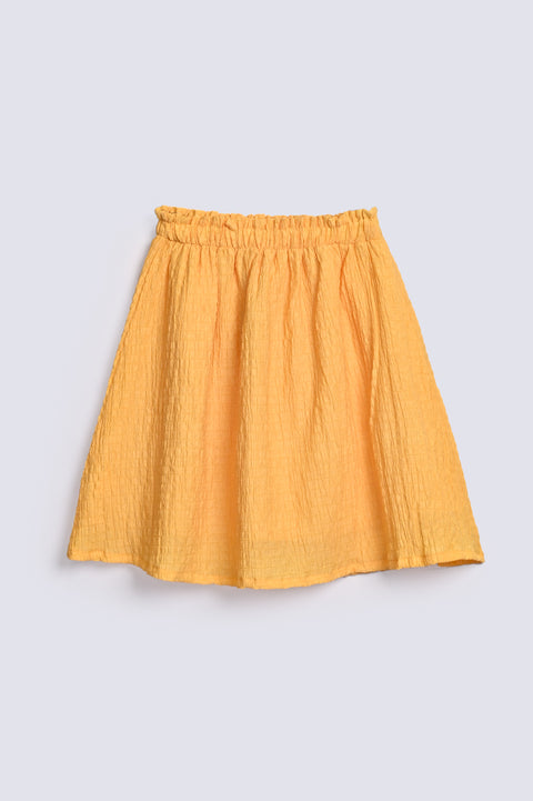 GIRLS TEXTURED BASIC SKIRT