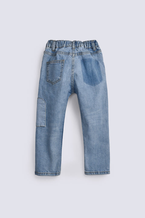 BOYS PATCH DETAIL DENIM