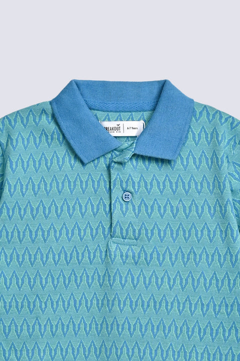 BOYS JACQUARD POLO