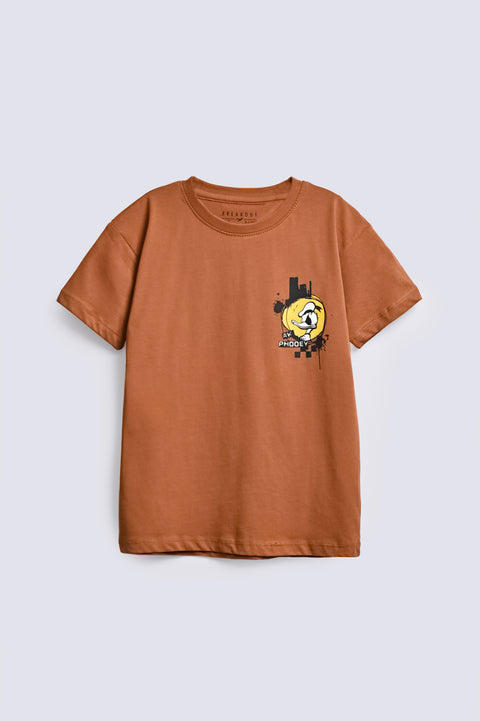 BOYS DROP SHOULDER PRINTED TEE