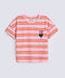 GIRLS DROP SHOULDER STRIPERED T SHIRT