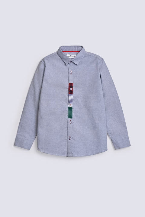 BOYS PLACKET DETAIL SHIRT