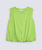 GIRLS BUBBLE HEM ZIPED TOP