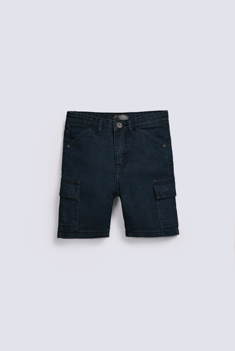 BOYS CARGO DENIM SHORTS