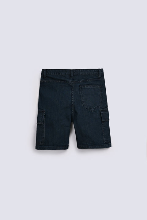 BOYS CARGO DENIM SHORTS