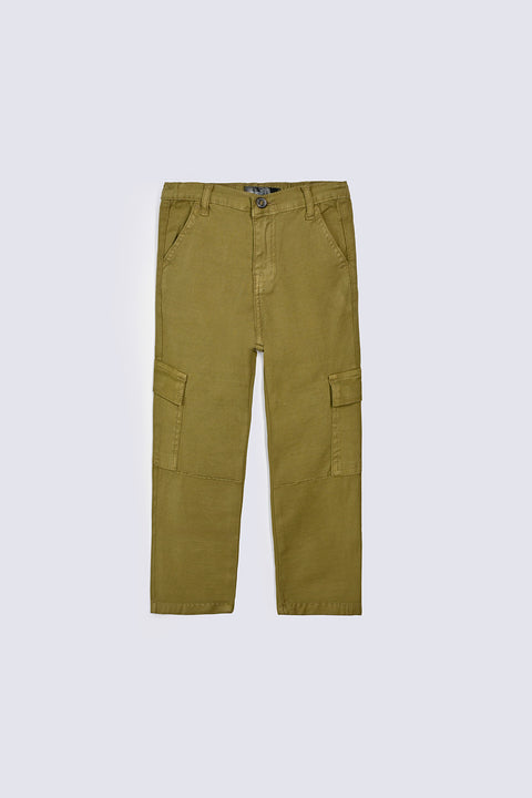 BOYS CARGO TWILL TROUSERS