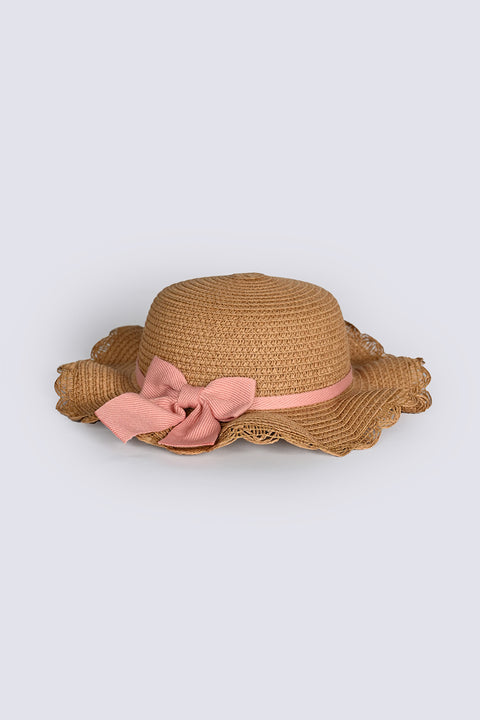 GIRLS BUCKET HAT WITH BOW