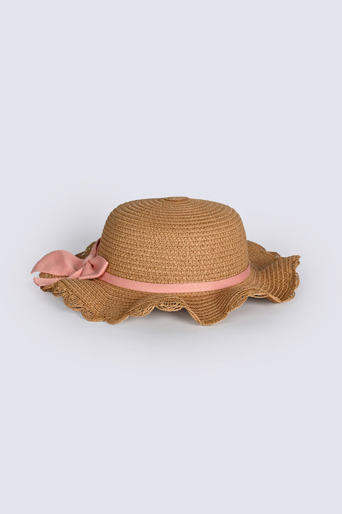 GIRLS BUCKET HAT WITH BOW