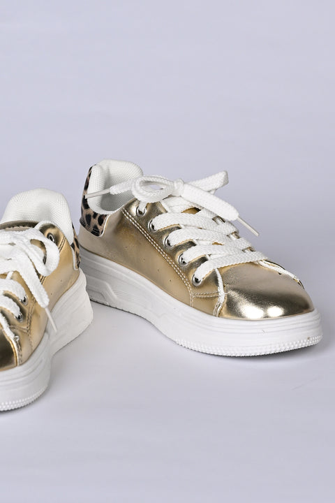 GIRLS METALLIC SNEAKERS