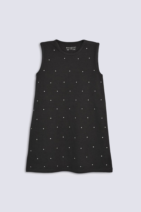 GIRLS BEADED KNIT DRESS